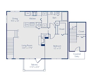 1 bed, 1 bath, 980 sqft, $1,392