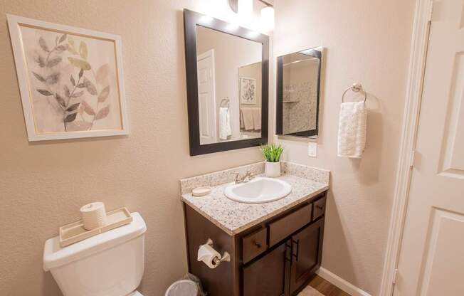 the preserve at ballantyne commons apartments bathroom with sink and toilet