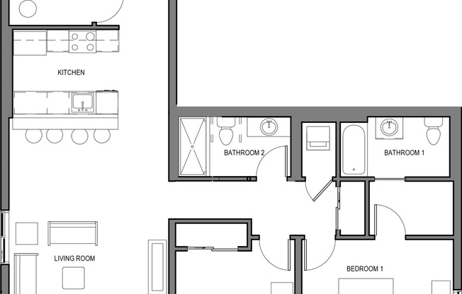 2 beds, 2 baths, 1,144 sqft, $3,495, Unit 311