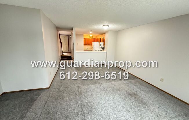 Eagan Townhouse Available Now Overlooking Lemay Lake, Lower Family Room, Balcony