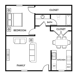 1 bed, 1 bath, 690 sqft, $660