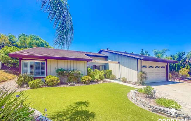 Spacious 3BD/2BA Home in Rancho Bernardo with Office, Large Backyard w/ Garden Beds & 2-Car Garage
