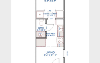 1 bed, 1 bath, 282 sqft, $985, Unit Cottages Unit #16