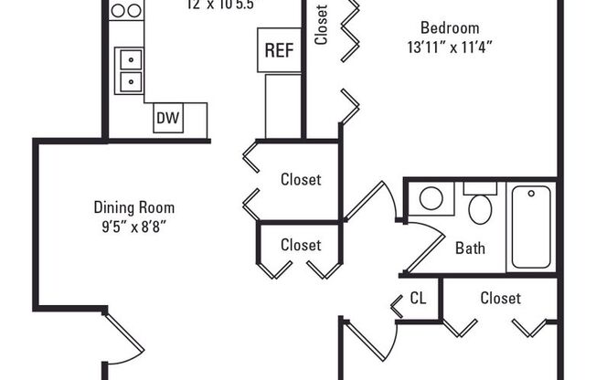 2 beds, 1 bath, 987 sqft, $1,795, Unit 186-101