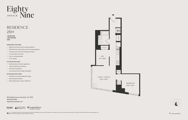 1 bed, 1 bath, $6,050, Unit 25H