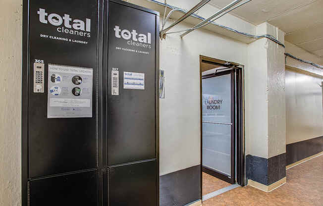 Dry cleaning service at Belvedere, Washington