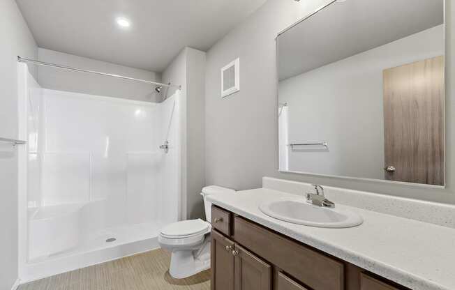 bathroom vanity with tub