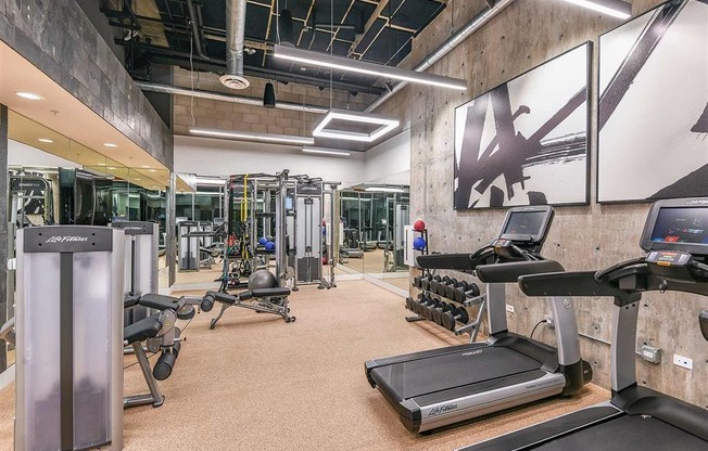 Fitness Center at F11 Luxury Apartments in San Diego, CA