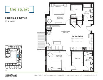 2 beds, 2 baths, 1,218 sqft, $2,531