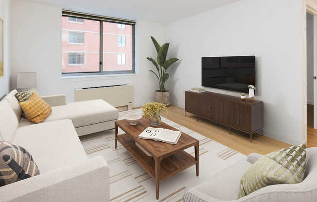 Living Room with Hard Surface Flooring