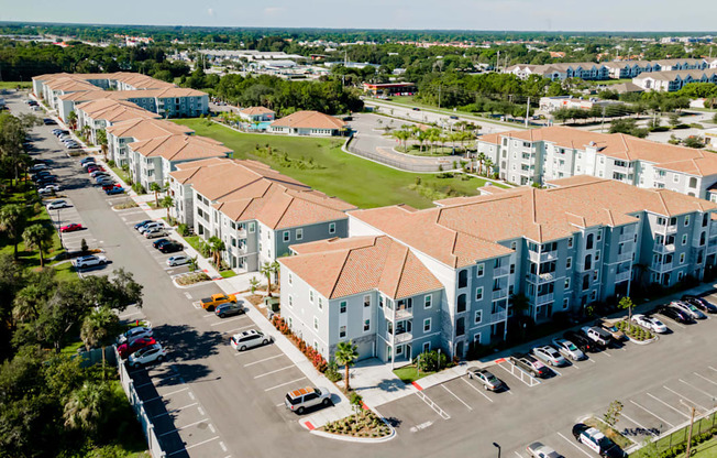 Aerial view of Trillium apartments in Melbourne fl