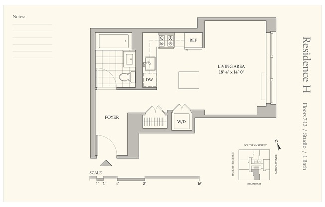 Studio, 1 bath, 78,840 sqft, $3,578, Unit 12H