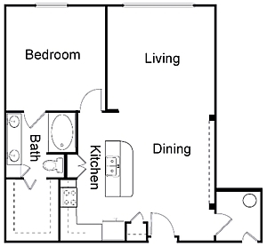 1 bed, 1 bath, 903 sqft, $1,681