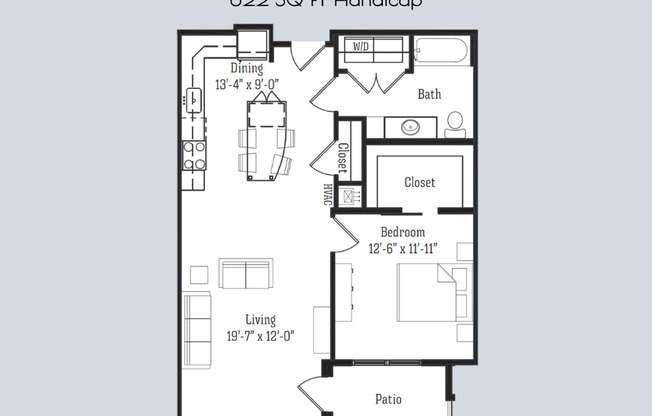 1 bed, 1 bath, 822 sqft, $1,650, Unit 8328 Globe Drive - 203