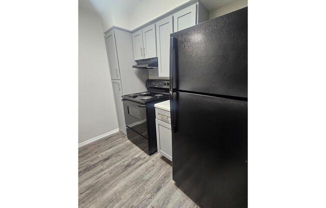 Upgraded Kitchen with Black Appliances