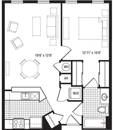 1 bed, 1 bath, 675 sqft, $2,797, Unit 442