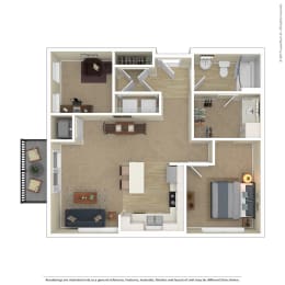 1 bed, 1 bath, 794 sqft, $1,832