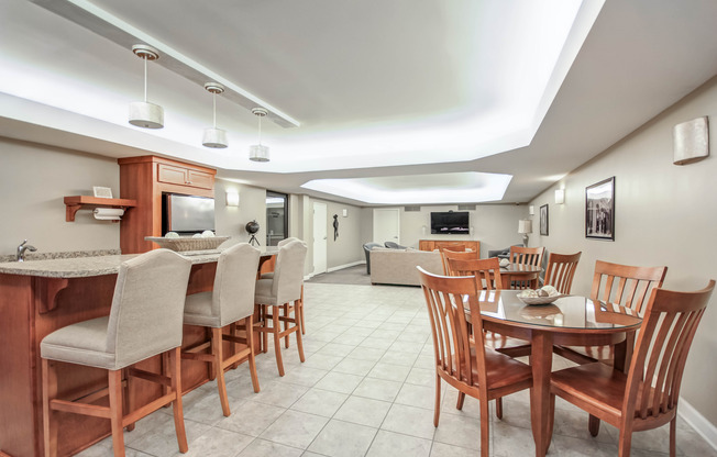 Social Room with fully equipped kitchen
