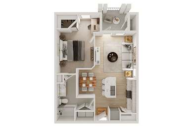 1 bed, 1 bath, 737 sqft, $1,538