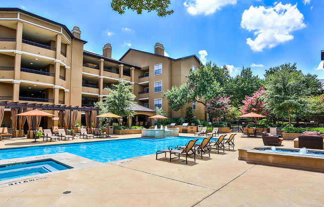 North Dallas Apartments with Year Round Spa Hot Tub