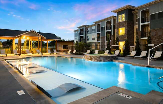 The Haven at Shoal Creak - Resort-style heated saltwater pool with tanning deck