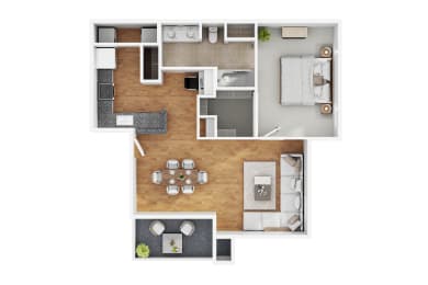 1 bed, 1 bath, 777 sqft, $1,476