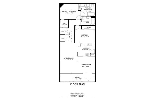 2 beds, 2 baths, 1,327 sqft, $2,995, Unit 104