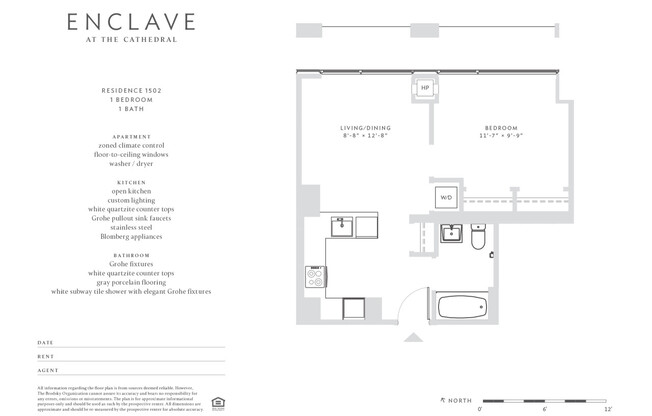 1 bed, 1 bath, $4,973, Unit 1502