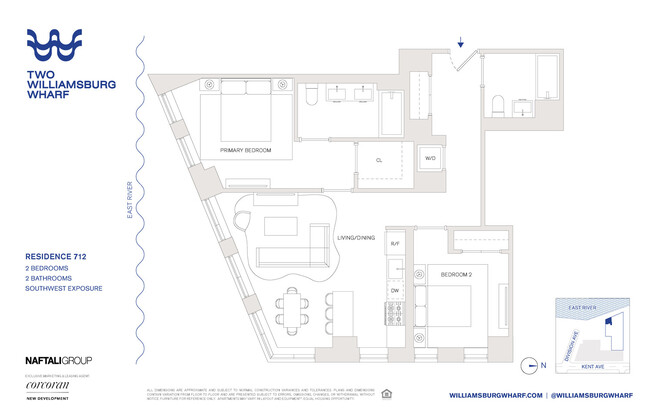 2 beds, 2 baths, $7,200, Unit 7122