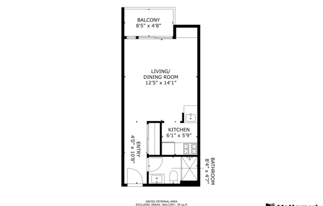 Studio, 1 bath, $2,095, Unit 315