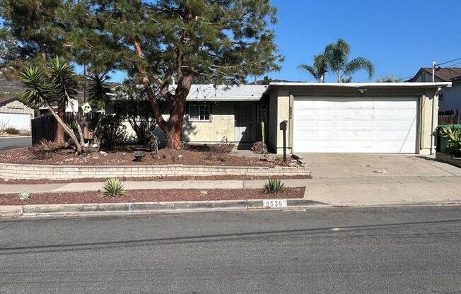 Lovely and spacious 3 bedroom 2 bath home with large back patio in San Carlos! $3,550