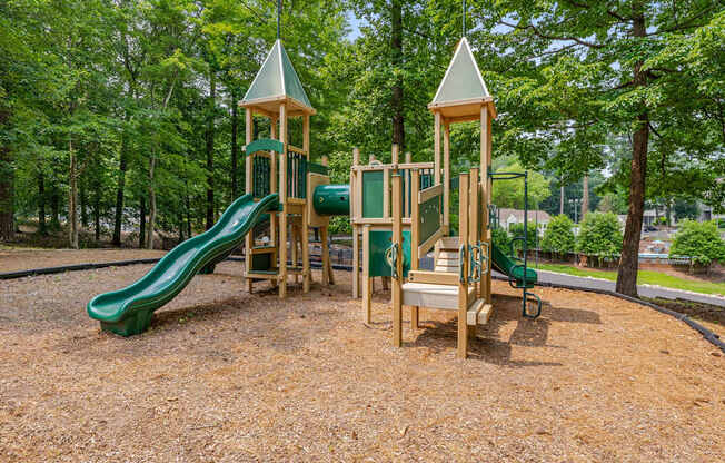 playground with trees in the background