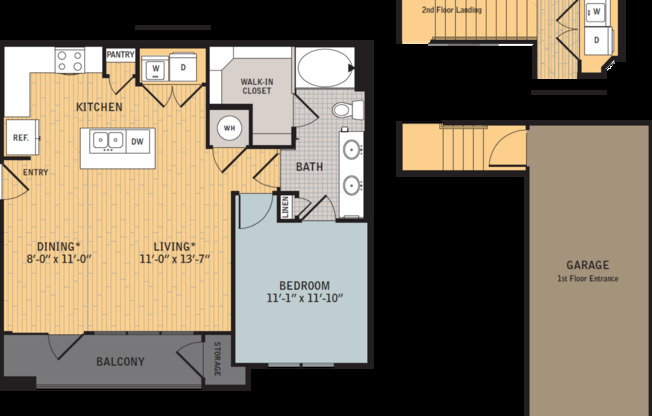 1 bed, 1 bath, 793 sqft, $1,629