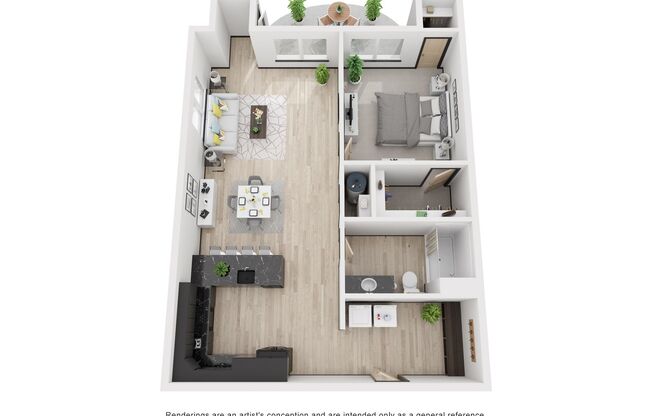 1 bed, 1 bath, 940 sqft, $1,295, Unit 110