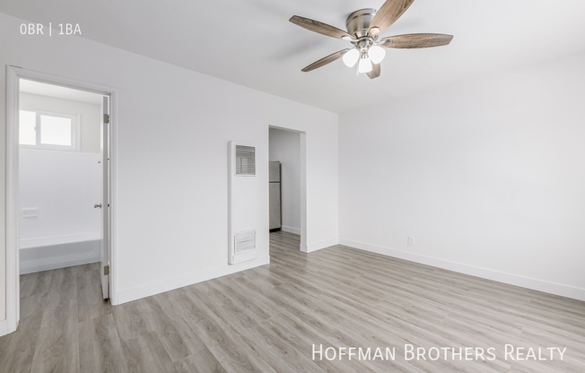 Studio, 1 bath, $1,349