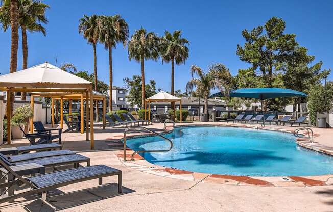 our apartments showcase an unique swimming pool