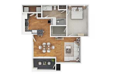 1 bed, 1 bath, 752 sqft, $1,440