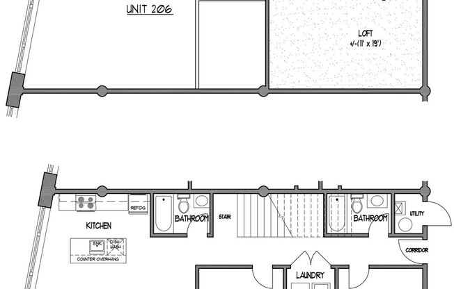 3 beds, 2 baths, 1,360 sqft, $2,150, Unit Apt. 206