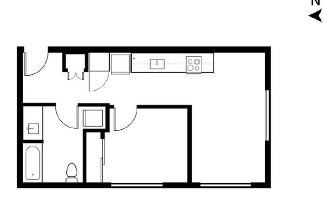 Studio, 1 bath, 350 sqft, $1,500, Unit 314