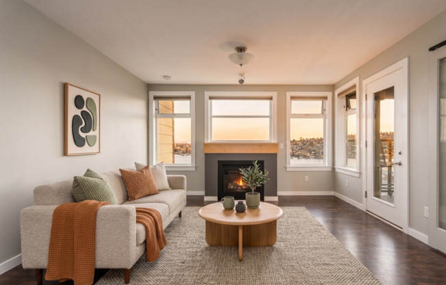 East Queen Anne Seattle 2 Bedroom 2 Bathroom Apartment for Rent | Lake Union Views, Rooftop Deck, In-Unit Laundry & Garage Parking