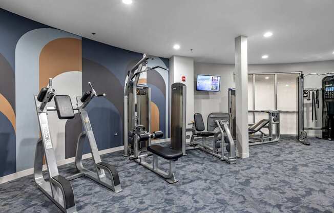 24-Hour Fitness Center at Avant at the Arboretum Apartments in Lisle, IL 60532