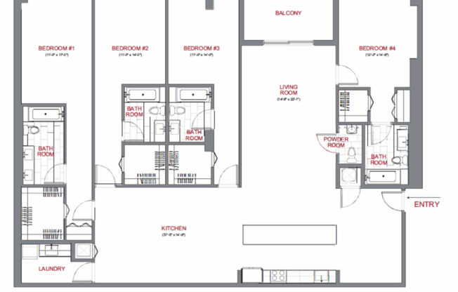 4 beds, 4 baths, 2,740 sqft, $6,500