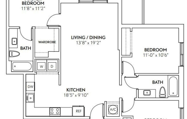 3 beds, 2 baths, 1,176 sqft, $3,721