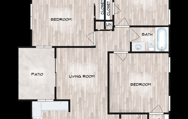 3 beds, 2 baths, 978 sqft, $1,445