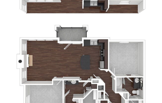 2 beds, 2 baths, 1,143 sqft, $1,639