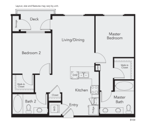 2 beds, 2 baths, 1,027 sqft, $3,574