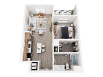 1 bed, 1 bath, 719 sqft, $2,435