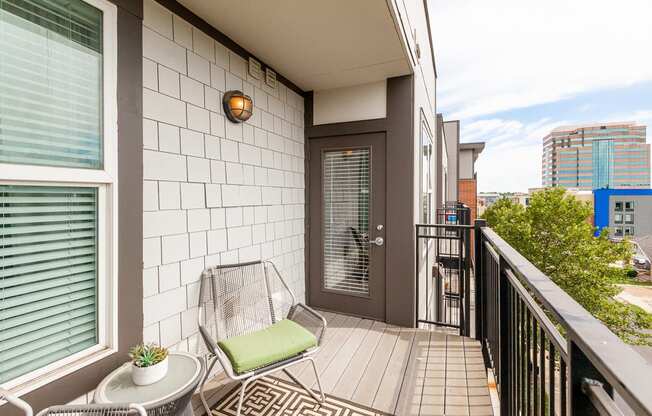Large Private Patios & Balconies at 45 Madison Apartments, Missouri, 64111