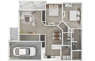 2 beds, 2 baths, 1,081 sqft, $2,275