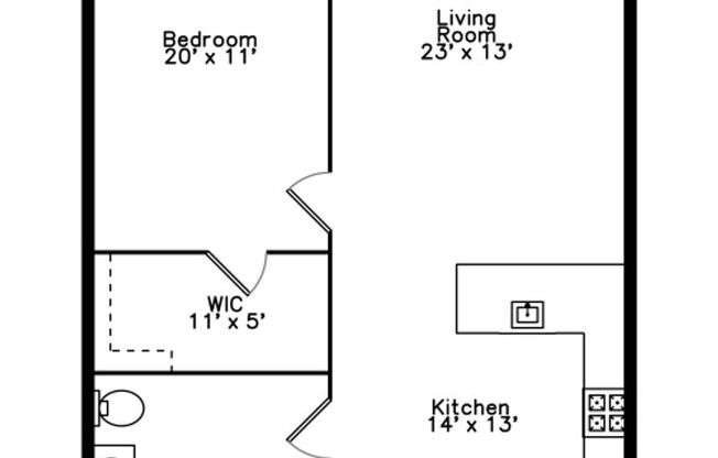 1 bed, 1 bath, 879 sqft, $2,699, Unit 109
